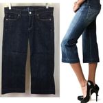 7 For All Mankind 7FAMK Dojo Blue Cropped Flair Jeans 28 Photo 1