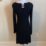 Karen Kane Black Elizabeth Shirred Front Dress Photo 3