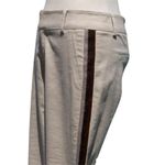 Cache Linen Blend Multi Color Bead Trim Crop Gaucho Pant Stretch New $98 NWT Photo 4