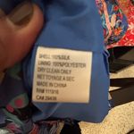 Yumi Kim  Blue Floral Silk "Liz" Romper 3/4 Sleeve Silk With Pockets size medium Photo 10