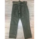 Hidden Belted Olive Green Jeans High Waist Straight Leg Denim Size 26 Photo 3