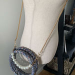 Retro clutch clear crossbody purse Blue Photo 0
