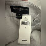 Banana Republic Linen Blend 4.5 Inch Shorts Grey Metallic Sparkle NWT Photo 3