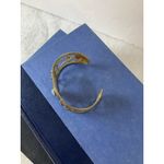 Fire‎ Opal cuff bracelet Made In Turkey Gold Colored Wire Brass Jewelry Photo 2