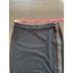 Gap Moto Full Zip Pencil Skirt Women 4 Black Retro Goth Emo Punk Knee Length Photo 8