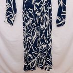 Poetry  NWT Ophelia Print Navy Long Sleeve Button Front Midi Shirt Dress size 8 Photo 4