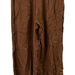 Melissa Nepton Orti Satin Pant Womens XS Brown Flowy Wide Leg Drawstring Waist Photo 0