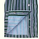 Urban Outfitters Mini Corduroy Green and Black Striped Y2K Snap Front Dress SZ 0 Photo 3