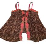 Victoria's Secret  Leopard Print Chemise with Pink Accents Photo 0