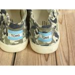 Toms Shoes Womens 6 Casual Slip On Flats Comfort Camo Print 10016779 Gray Fabric Green Photo 3