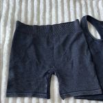 Gypsy + Jade Blue Ribbed Tank and Shorts Set Size L Photo 5