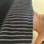 J.Jill Cotton Knit Striped Pullover Shift Dress Chambray Denim Hem Medium Photo 4