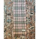 Edinburgh 100% Lamb’s Wool Scotland Pink/Gray Plaid Fringe Scarf See Pics Pink Photo 1