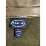 Scoop Women Skirt Dress XL Utility Green Long Sleeve Collared Open Mob Wife Photo 4