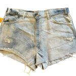 Levi's VTG Orange Tag Levi’s Denim Cutoff Shorts 35” Waist Relaxed Western Grunge Photo 0