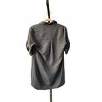 Black Short Sleeve Shirt Dress/Tunic Gray Size XS Photo 1