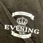 SheIn Sleep Shirt Size Large Black & White 100% Cotton Photo 4