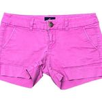 American Eagle Vtg Y2k  Women's Pink Shorts 4 Preppy Coastal Beach Low Rise 31” Photo 0