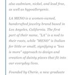 NWT LA Meno Rose Gold Threader Earrings Pink Photo 4