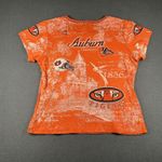 Vtg Auburn Tigers Shirt Womens Large NCAA College Football University '56 Spirit Orange Photo 8
