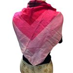 Elaine Gold Pink Square Scarf bold geometric pattern nested squares 80 cm Photo 2