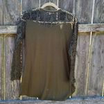 Simply Noelle  Olive Lace Cut Out Top | XS Photo 4