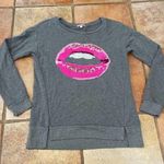 Juicy Couture sequin lips sweatshirt size small Photo 0