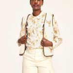 Woolrich  Olive Green Size M Quilted Longline Jacket Floral Vest Combo Photo 3