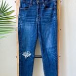 American Eagle  Super High Rise Blue Distressed Jegging Jean Pants Photo 0