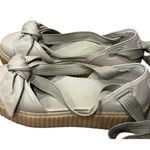 Puma FENTY Rihanna Bow Creeper Sandal Natural Oatmeal Size 8 RARE Lace Photo 1