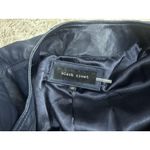 Black Rivet  Womens Size 2x Blue Leather Moto Jacket Collarless Zip Closure Photo 5