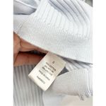 Kendall + Kylie Cropped Sweater Light Blue Size Small V-Neck Ribbed Long Sleeve Photo 8