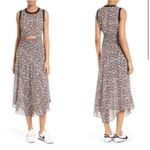 ALC Frank A.L.C. Sandra Floral Cutout White Silk Midi Dress Photo 2