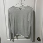 Vince Camuto Metallic semi Sheer Long Sleeve Knit Top Photo 1