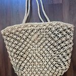 Woven Straw Large Basket Tote bag Tan Photo 3