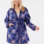 Morgan Lane  x fabfitfun blue floral Allie robe‎ NWT Size S/M Photo 0