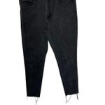 Seven 7 Jeans Womens Size 16 Black Wash Cropped Raw Hem Skinny Jeans Photo 2