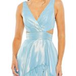 Mac Duggal  High-Low Ruffle Gown in Powder Blue Size US 0 Photo 8