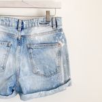 ZARA Basic Distressed Denim Shorts Y2K Photo 6