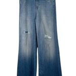 CLOSED Denim Glow Up Flared Jeans Wide Leg Hellblau Distressed Womens 25 Blue Photo 1