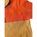Morgan Cole Shirt Sweater Colorblock Sequin pineapple orange yellow purple M Size M Photo 2