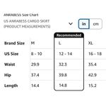 NEW Cargo Skirt Button Pocket Y2k Trendy Denim Mini Skirt L Black Size L Photo 3