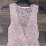 Tobi  Blush Lace Overlay Sleeveless Plunging Neckline Mini Dress, NWT Photo 8