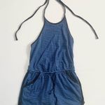 Urban Outfitters  blue black striped romper Photo 0