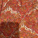 Talbots  Shorts Paisley 5” Middies Red/Orange Classic Mom Perfect Beach Short 6 Photo 1