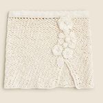 J.Crew  Crochet Cream Mini Skirt Cover-Up size XS Photo 1