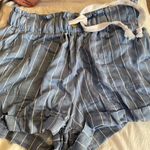 Charlotte Russe Blue And White Cargo Shorts Photo 1