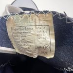 Airwalk Sneaker Womens 10 Navy Denim Embroidered Flowers Lace Up High Top Shoes Photo 5