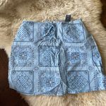 Vintage y2k bandana print lace front skort 2000s Zoey Beth Blue Size M Photo 0