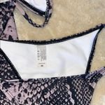 Sexy Snakeskin Weave Cross Tied Rope
Split Swimsuit Bikini Three Photo 6
